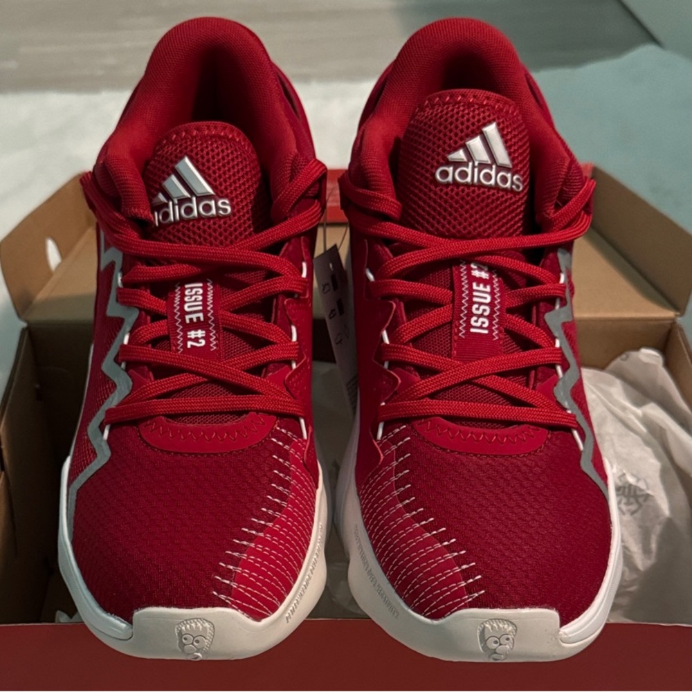Adidas D.O.N. Issue #2 Red and White Basketball 🏀 Shoes